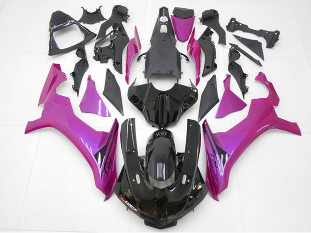 Carenagens Moto Yamaha YZF R1 2015-2019 - Preto Brilhante Rosa