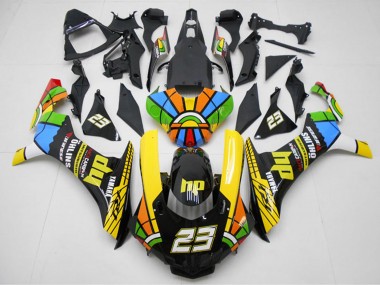 Carenagens Moto Yamaha YZF R1 2015-2019 - Amarelo Vermelho Azul Verde HP Roda das Cores 23