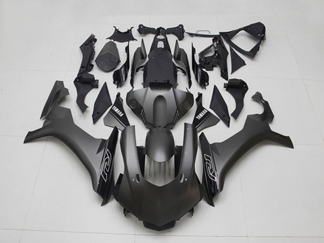Carenagens Moto Yamaha YZF R1 2015-2019 - Preto Fosco Preto Brilhante