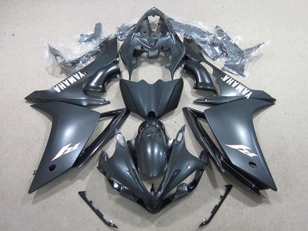 Carenagens Moto Yamaha YZF R1 2007-2008 - Preto Fosco Branco Decal