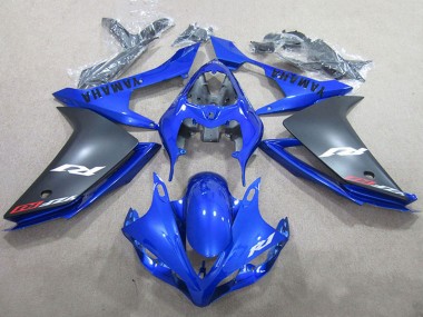 Carenagens Moto Yamaha YZF R1 2007-2008 - Azul Preto Fosco