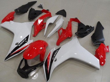 Carenagens Moto Honda CBR600F 2011-2013 - Branco Vermelho Preto Brilhante