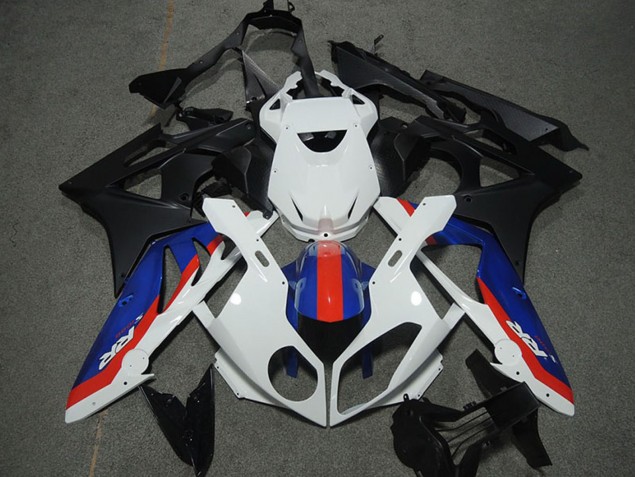Carenagens Moto Honda CBR600RR 2003-2004 - Branco Vermelho Azul Preto Fosco