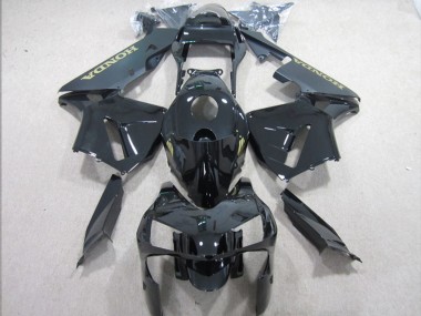 Carenagens Moto Honda CBR600RR 2003-2004 - Preto Brilhante Preto Fosco Ouro Decal