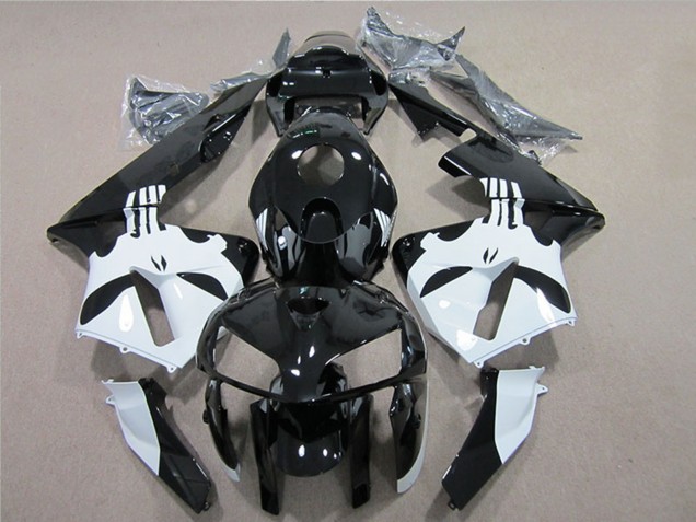 Carenagem Moto Honda CBR600RR 2005-2006 - Preto Brilhante Branco