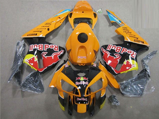 Carenagens Moto Honda CBR600RR 2005-2006 - Laranja Preto Red Bull