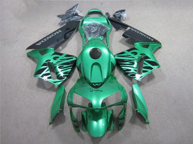 Carenagem Moto Honda CBR600RR 2005-2006 - Verde Preto