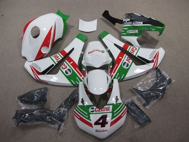 Carenagens Moto Honda CBR1000RR 2008-2011 - Branco Vermelho Verde Castrol 4