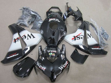 Carenagens Moto Honda CBR1000RR 2008-2011 - Preto Brilhante Branco West
