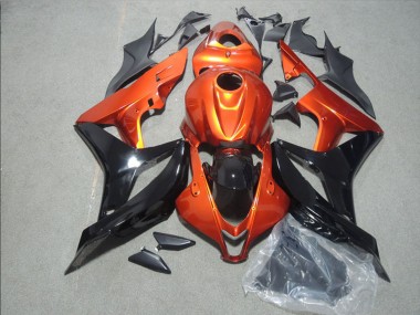 Carenagem Moto Honda CBR1000RR 2008-2011 - Laranja Preto Brilhante