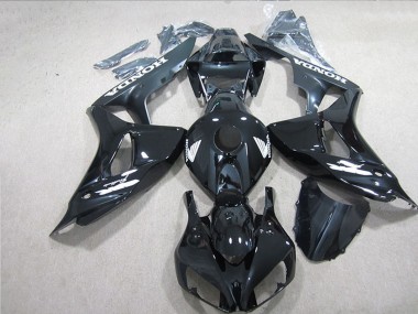 Carenagens Moto Honda CBR1000RR 2006-2007 - Preto Brilhante Branco Decalques