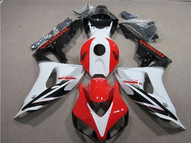 Carenagens Moto Honda CBR1000RR 2006-2007 - Branco Vermelho Preto Brilhante Fireblade