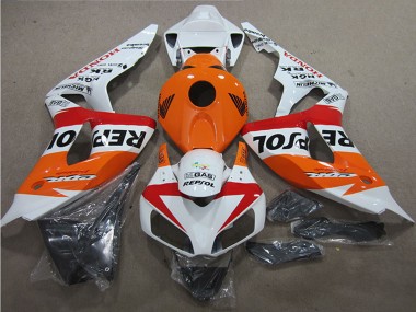 Carenagens Moto Honda CBR1000RR 2006-2007 - Branco Laranja Vermelho Preto Repsol