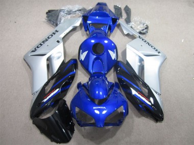 Carenagens Moto Honda CBR600 F4i 2001-2003 - Prata Azul Preto Brilhante
