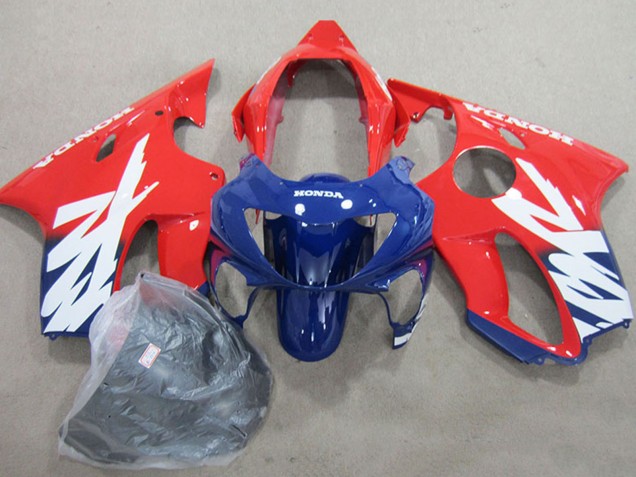 Carenagens Moto Honda CBR600 F4 1999-2000 - Vermelho Azul Escuro