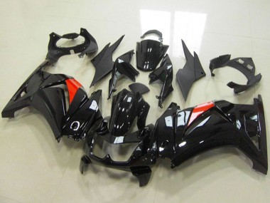 Carenagens Moto Kawasaki ZX250R 2008-2012 - Preto Brilhante Vermelho