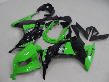 Carenagens Moto Kawasaki ZX300R 2013-2018 - Verde Preto Brilhante
