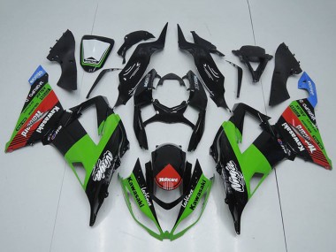 Carenagens Moto Kawasaki ZX6R 2013-2018 - Preto Brilhante Verde Vermelho Azul Motocard