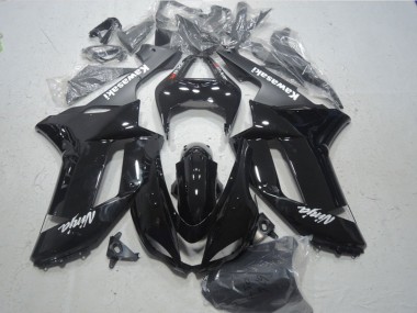Carenagens Moto Kawasaki ZX6R 2007-2008 - Preto Brilhante Preto Fosco Branco Vermelho Decalques