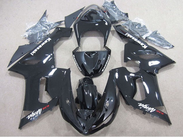 Carenagem Moto Kawasaki ZX6R 2005-2006 - Preto Brilhante