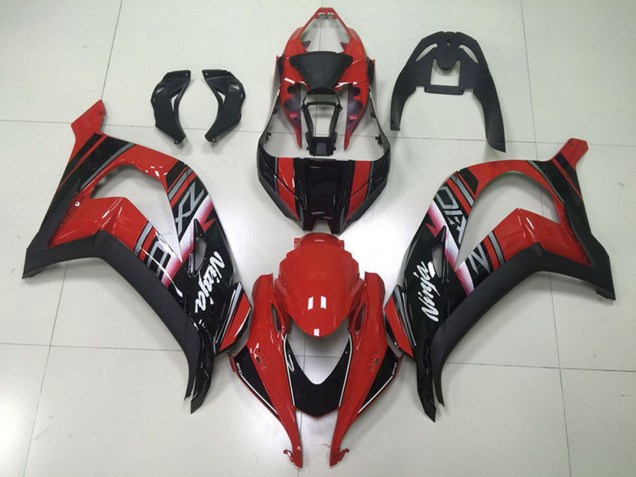 Carenagens Moto Kawasaki ZX10R 2016-2020 - Vermelho Castanho Preto Brilhante Branco