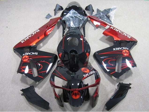 Carenagens Moto Kawasaki ZX10R 2004-2005 - Preto Vermelho Racardi