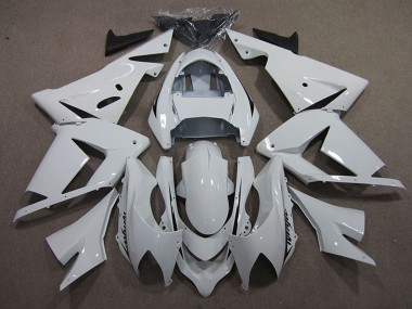 Carenagens Moto Kawasaki ZX10R 2004-2005 - Branco Preto Decal
