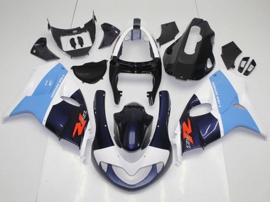 Carenagens Moto Suzuki TL1000R 1998-2003 - Branco Azul Claro Preto