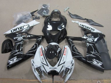Carenagens Moto Suzuki GSXR 600 2006-2007 - Branco Preto Corona Extra Motul