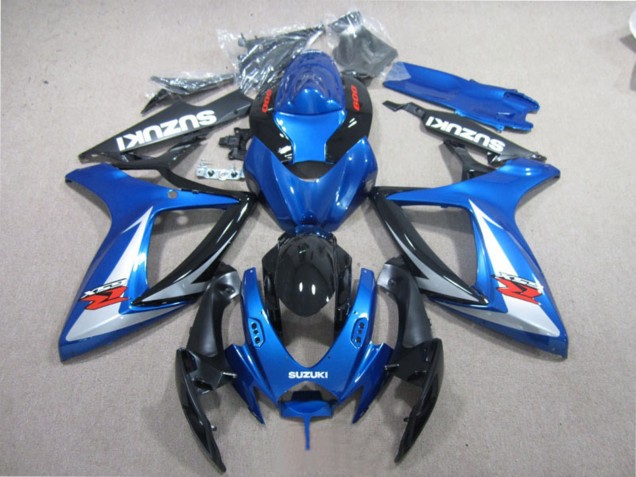Carenagens Moto Suzuki GSXR 600 2006-2007 - Azul Branco Preto Brilhante Vermelho
