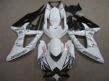 Carenagens Moto Suzuki GSXR 600 2008-2010 - Branco Preto Corona Extra Motul