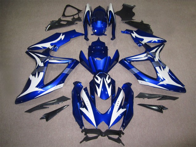 Carenagens Moto Suzuki GSXR 600 2008-2010 - Branco Azul