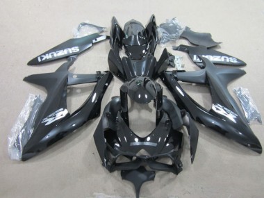 Carenagens Moto Suzuki GSXR 600 2008-2010 - Preto Brilhante Branco