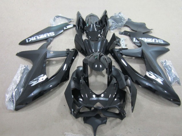 Carenagens Moto Suzuki GSXR 600 2008-2010 - Preto Brilhante Branco