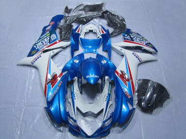 Carenagens Moto Suzuki GSXR 600 2011-2024 - Azul Branco