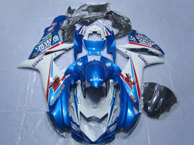 Carenagens Moto Suzuki GSXR 600 2011-2024 - Azul Branco