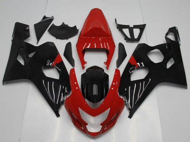 Carenagem Moto Suzuki GSXR 750 2004-2005 - Vermelho Preto Brilhante