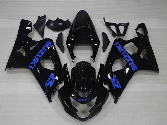 Carenagens Moto Suzuki GSXR 750 2004-2005 - Preto Brilhante Azul Decal