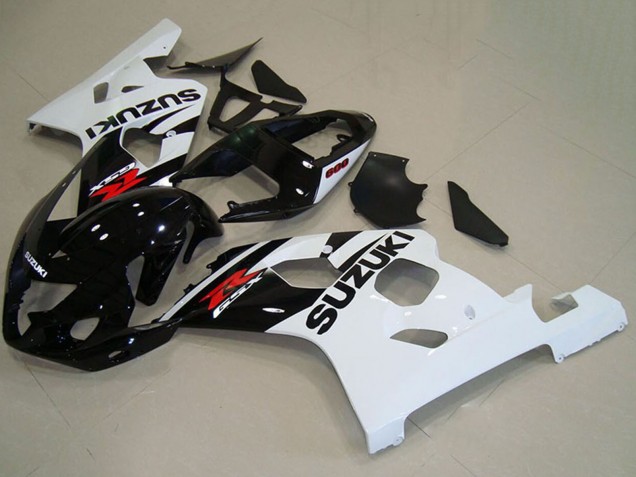 Carenagens Moto Suzuki GSXR 750 2004-2005 - Preto Brilhante Branco Vermelho