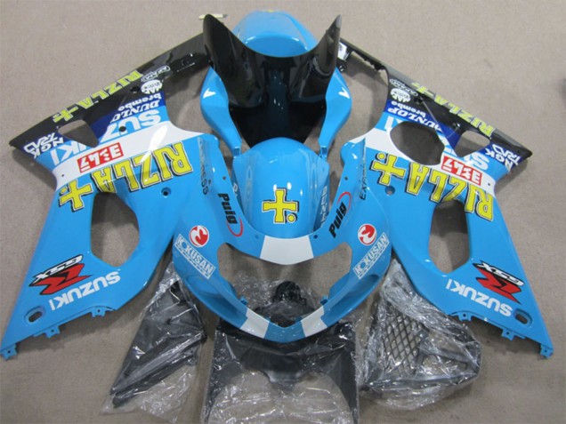 Carenagens Moto Suzuki GSXR 1000 2000-2002 - Azul Amarelo Branco Preto Rizla