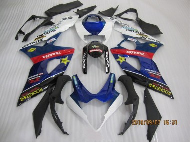 Carenagens Moto Suzuki GSXR 1000 2005-2006 - Azul Branco Vermelho Preto Rockstar