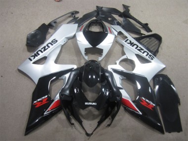 Carenagem Moto Suzuki GSXR 1000 2005-2006 - Preto Brilhante Prata Vermelho