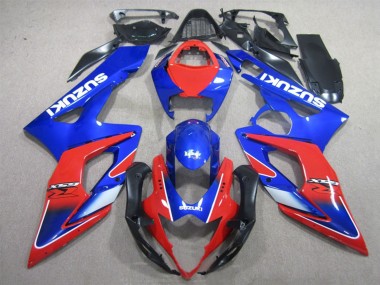Carenagens Moto Suzuki GSXR 1000 2005-2006 - Azul Vermelho