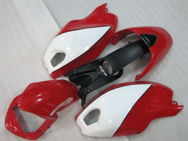 Carenagens Moto Ducati Monster 696 2008-2012 - Branco Vermelho