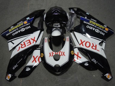 Carenagens Moto Ducati 749 2005-2006 - Branco Preto Brilhante Vermelho Xerox