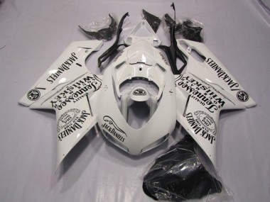 Carenagens Moto Ducati 1098 2007-2014 - Branco Jack Daniels