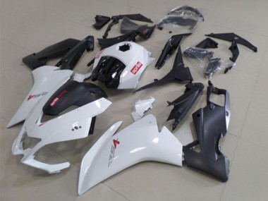 Carenagens Moto Aprilia RS4 50 125 2012-2018 - Branco Preto Fosco