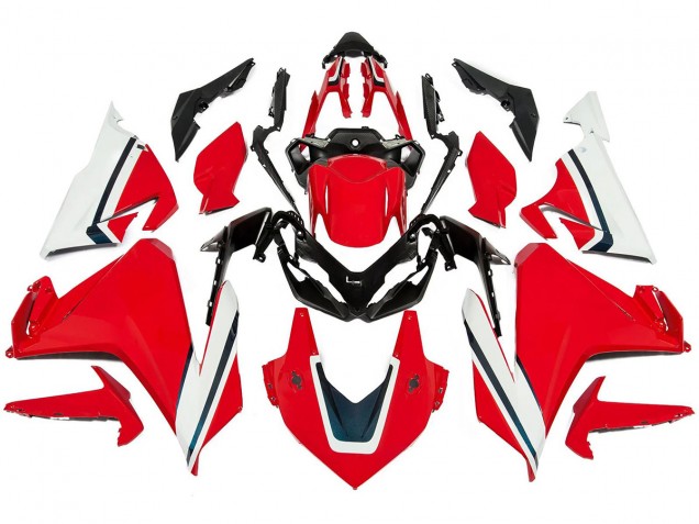 Kits Carenagem Moto Honda CBR500R 2022-2023 - Vermelho Branco Preto