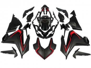 Carenagem Moto Honda CBR500R 2022-2023 - Preto Fosco Vermelho