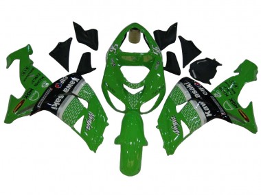 Carenagens Moto Kawasaki ZX10R 2006-2007 - Verde Branco Preto Elf